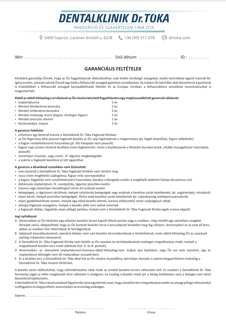 drtoka-garantiebestimmungen-2022 garancia 2023